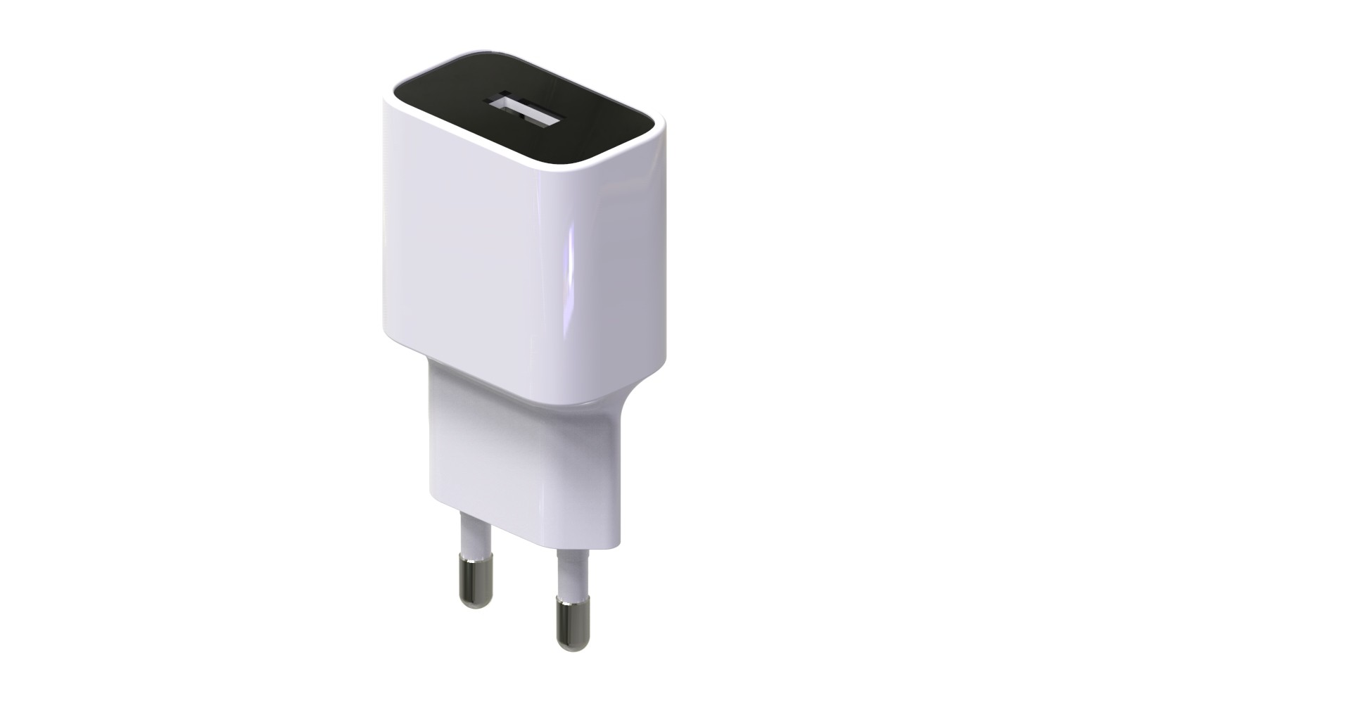 Màu trắng 5v AC DC Power USB Adaptor Sạc điện thoại treo tường