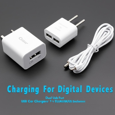 Mua Bộ sạc xe hơi USB kép 2.4A 3.0A cho ổ cắm EU AU UK US online manufacture