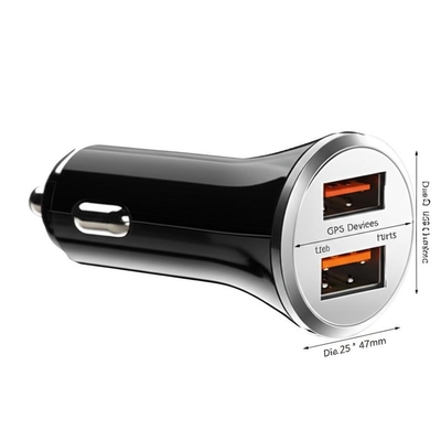 Giá tốt. Bộ sạc xe hơi USB kép 2.4A 3.0A cho đầu vào 12V-24V trực tuyến